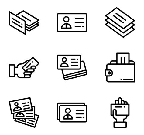 Business Card Contact Icons Png Free Png Image