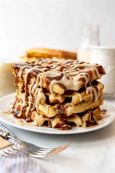 Cinnamon Roll Waffles House Of Nash Eats