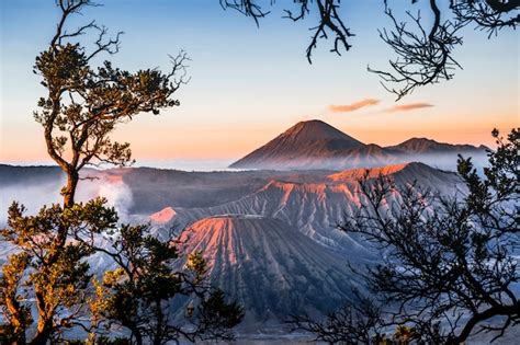 Sunrise At Volcano Mtbromo Gunung Bromo East Java Indonesia