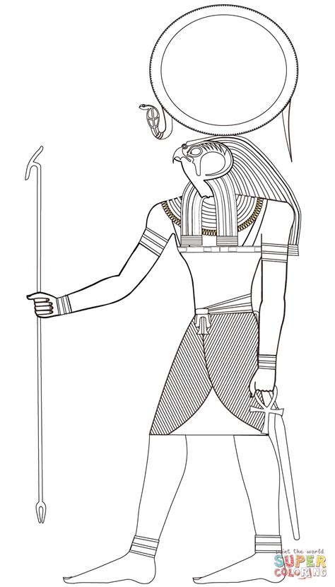 Egyptian God Ra Coloring Page Free Printable Coloring Pages