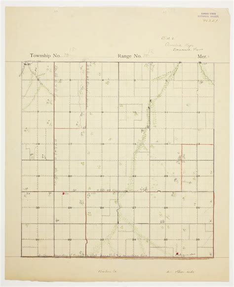 Amelia Kejrs Map Of Township 15 South Range 12 West Russell County