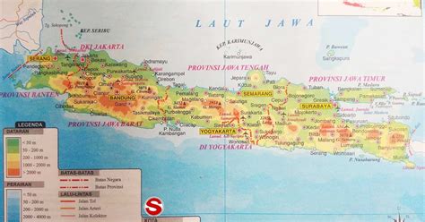 Gambar Peta Pulau Jawa Lengkap Dengan Simbol Simbol Peta Organization