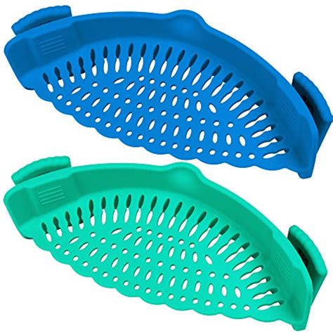 Michelangelo Snap Strainer 2 Pack Clip On Strainer For Pots Silicone