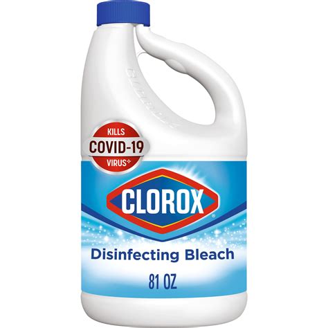 Clorox Disinfecting Liquid Bleach Regular Scent 81 Fl Oz