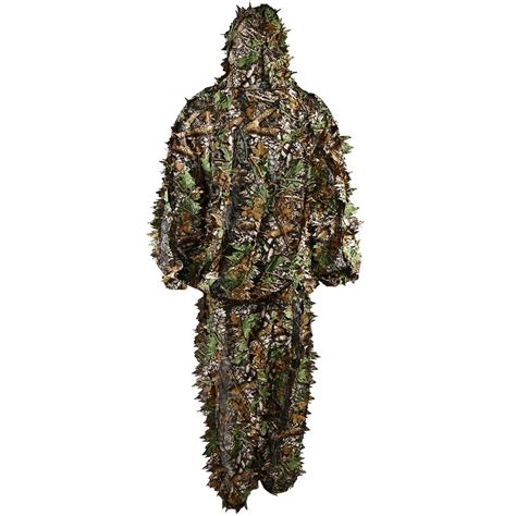 Woodland Sniper D Leafy Camouflage Jungle Hunting Ghillie Bionic Suit