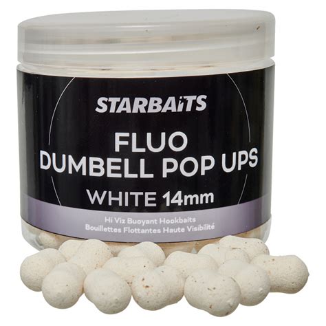 Starbaits Fluo Dumbell Pop Ups Weiß Günstig Kaufen Hiki Angelshop