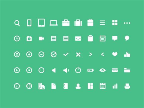 50 Useful Mini Icons Free Download