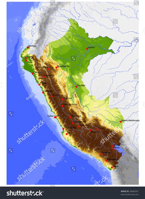 Peru Map Elevation