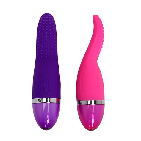 G Spot Vibrator Silicone Electric Tongue Dildo Sex Toy For Woman Clitoris Stimulation AV Stick