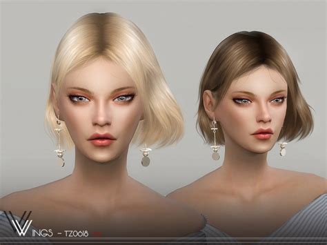 Wings Tz0618 Hair By Wingssims At Tsr Sims 4 Updates