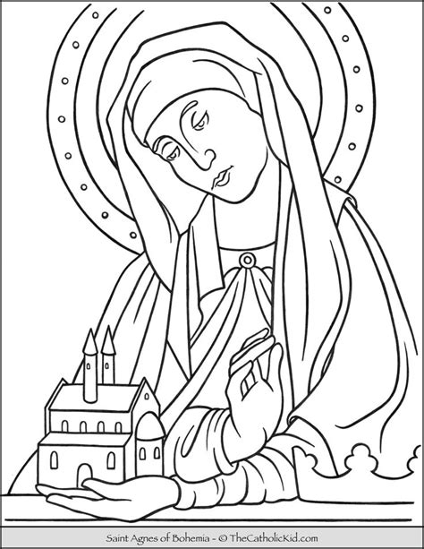 Pin On Catholic Saints Coloring Pages