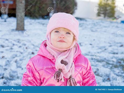 Toddler In The Winter Stock Photo Image Of Caucasian 7667492