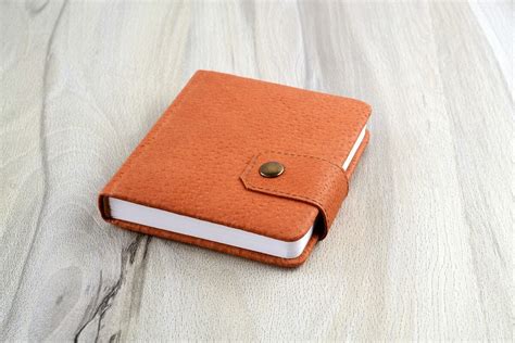 Small Leather Notebook Pocket Notebook Leather Address Book Etsy