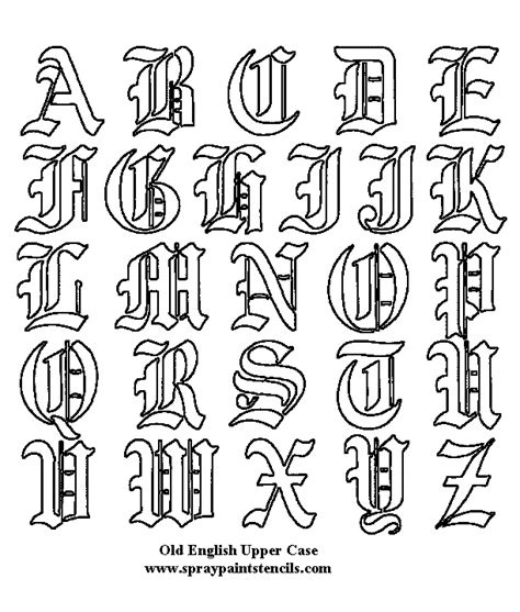 Free Alphabet Stencils Lettering Alphabet Lettering Fonts Tattoo Lettering Alphabet