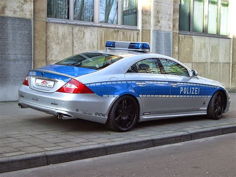 An unmarked police car and a patrol car are running code 3 on german autobahn to a serious traffic a compilation of all kinds of police cars across germany: BRABUS CLS Rocket Police Car | BENZTUNING