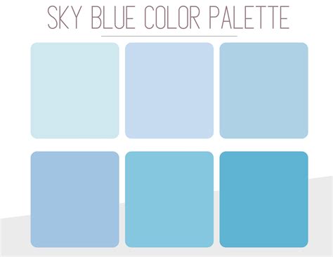 Sky Blue Color Palette Hex Code Sky Blue Brand Hex Codes Light Blue