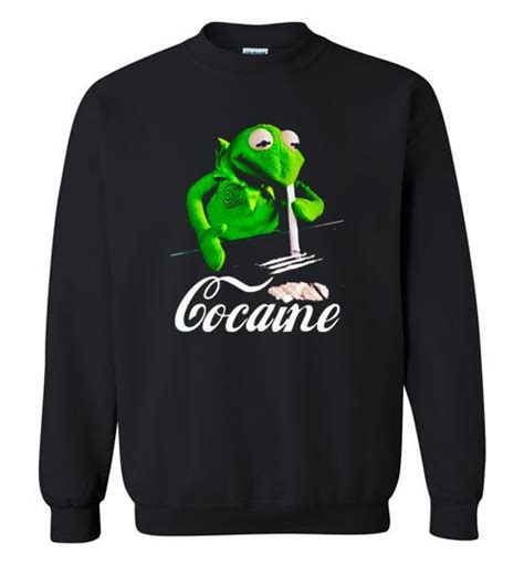 Kermit The Frog Doing Coke Crewneck Sweatshirt 4182998500
