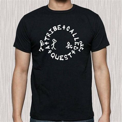 Atcq A Tribe Called Quest Logo Rap Hip Hop Mens Black T Shirt Size S To 3xl Tee Shirt