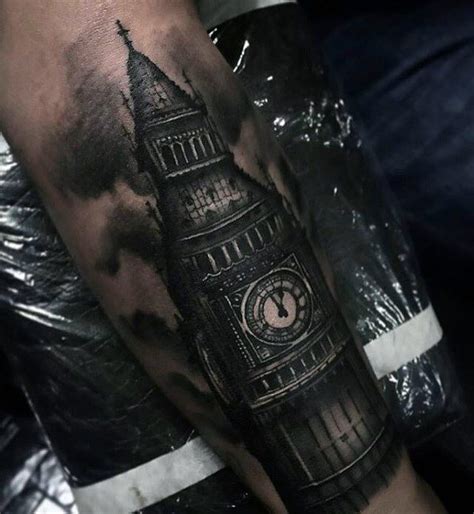 50 Big Ben Tattoo Designs For Men Clock Ink Ideas