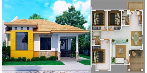 Modern Bungalow House Design With Floor Plan Awesome Home