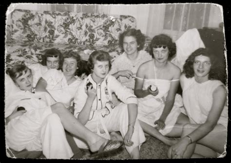 Pretty 1940s Sorority Sisters Slumber Party Snapshot Etsy