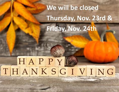 Thanksgiving Closed Signpage2 Kenowa Community Federal