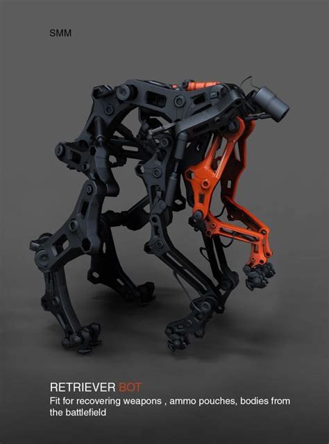 Retriever Zbrush Keyshot Robots Concept Robot Concept Art