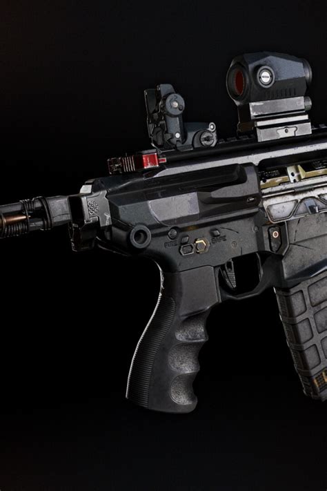 Download Wallpaper Rendering Weapons Rifle Weapon Render Custom