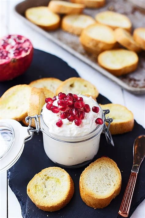 Whipped Goat Cheese With Honey And Pomegranates Cooking For Keeps