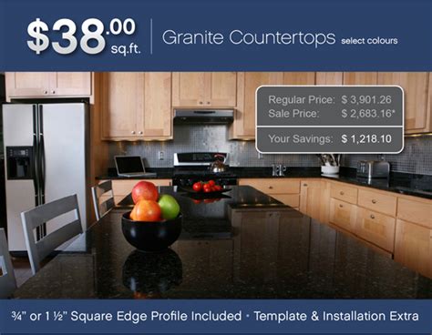 Learn how to measure countertops in square feet in this quick video! $38/Square Foot Granite Limited Promotion