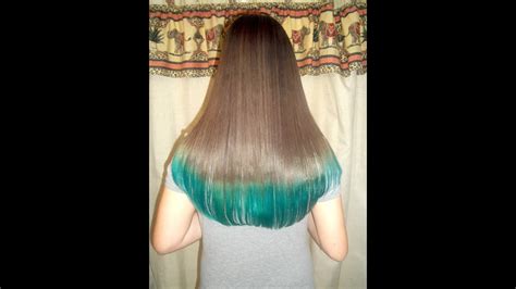 If you didn't know that, i suggest you read this asap: How To Dye Your Hair Tips Teal/Turquoise - YouTube