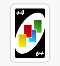 Play this card to change the color to be matched. Uno: Stickers | Redbubble