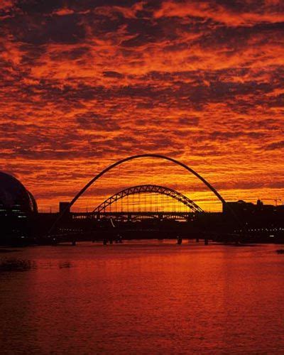 River Tyne Sunset Uk Many An Evening Gazing At This View