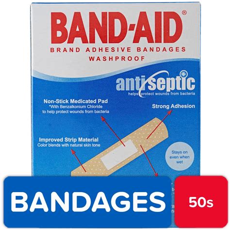 Band Aid Adhesive Bandages 50s Shopee Philippines