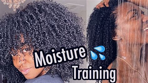 How To Moisture Train Low Porosity Natural Hair Get Those Curls Poppin Fren Youtube