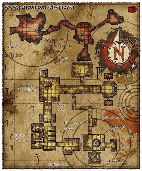 Cool Dungeon Map To Explore Rdndmaps