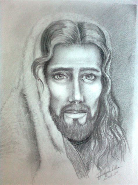 Rostro De Jesus Para Dibujar A Lapiz Omahlogdd