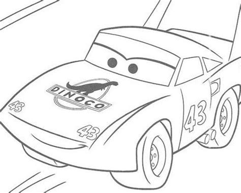 Cars The King Coloring Pages