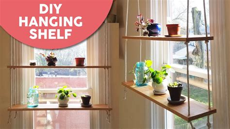 Diy Hanging Shelf For My Plants 35 Easy Do It Yourself Youtube