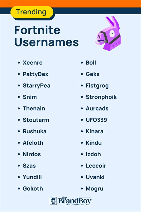 Fortnite Usernames 800 Catchy And Cool Names My Blog