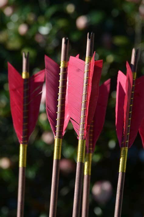 Archery Arrows Medieval Style Wood Arrows Set Of 6 Self Etsy