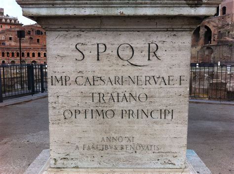 The Acronym Of Spqr Senātus Populusque Rōmānus A Latin Phrase Meaning