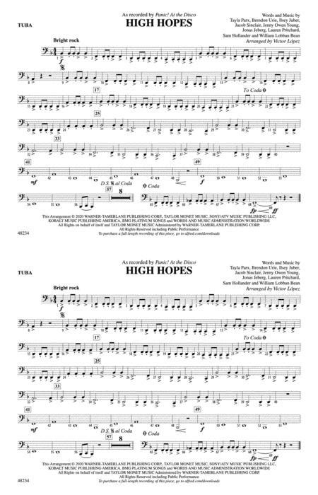 High Hopes Tuba By Digital Sheet Music For Download And Print Ax00