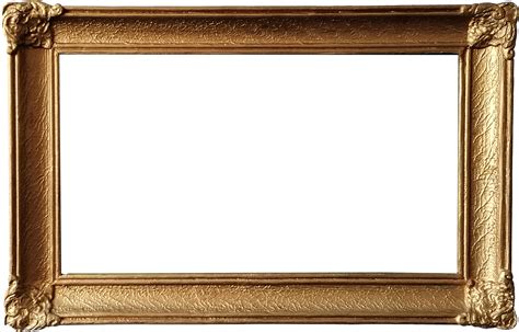 Gold Picture Frame PNG Transparent OnlyGFX Com