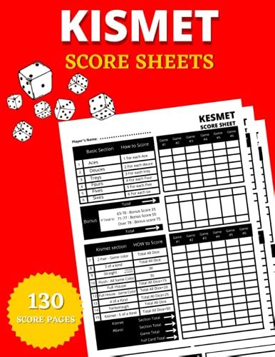 Kismet Score Sheets Kismet Score Padskismet Scoring Notebook By Dozin