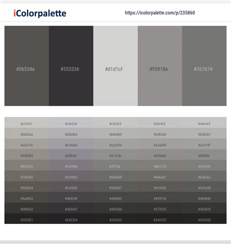 45 Grey Color Palettes Icolorpalette Blog