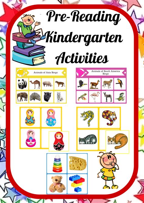 Pre Reading Kindergarten Pack Montessori Inspired Printable