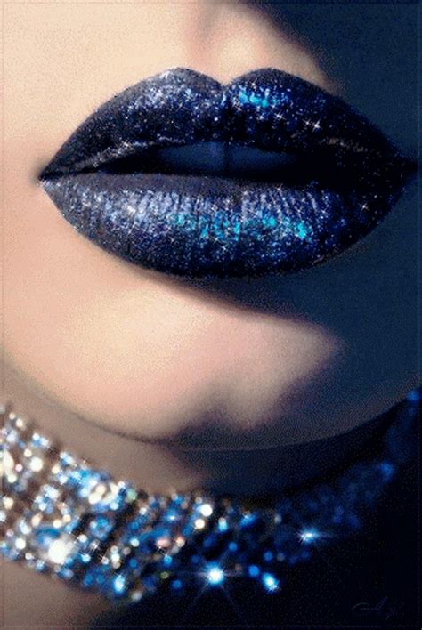 Pin By Edwin Acevedo On Maquillaje Blue Lips Glitter Lips Blue Lipstick