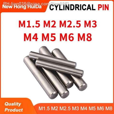 M15 M2 M25 M3 M4 M5 M6 M8 Cylindrical Pin Locating Dowel 304 Stainless Steel Shaft Solid