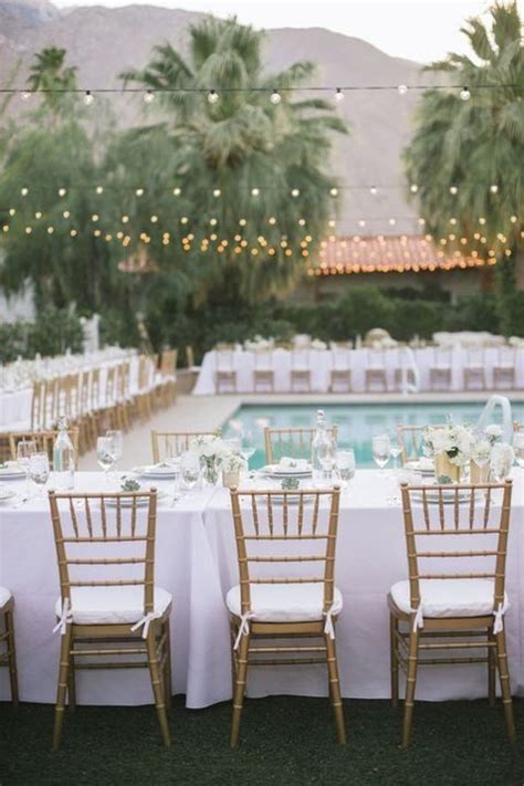 33 Cool Poolside Wedding Ideas Poolside Wedding Reception Backyard Wedding Pool Pool Wedding